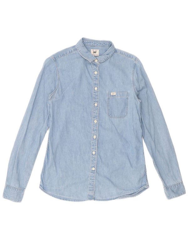 Lee Chemise en jean coupe ample pour femme UK 6 XS Bleu Coton