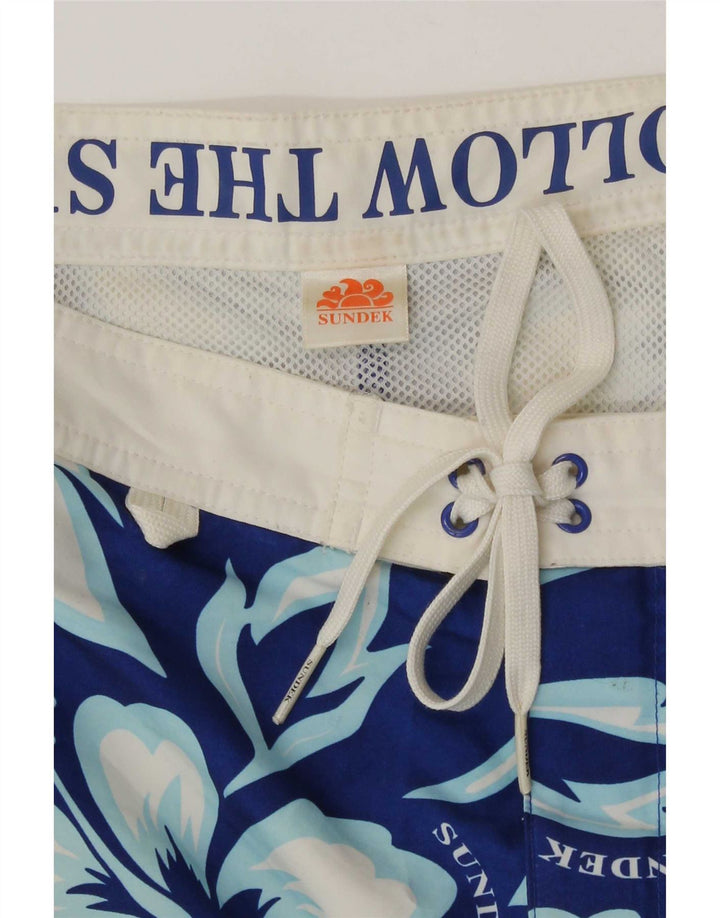 Sundek Herre badeshorts Small Blue Floral