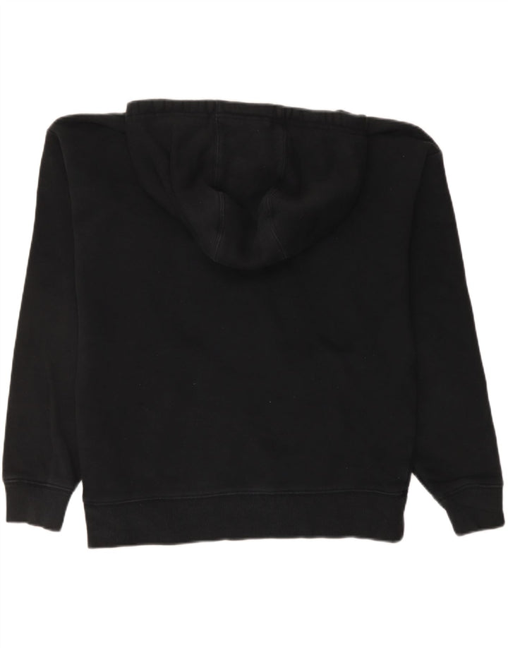 FILA Womens Hoodie Jumper UK 14 Medium Black Cotton Vintage Fila and Second-Hand Fila from Messina Hembry 