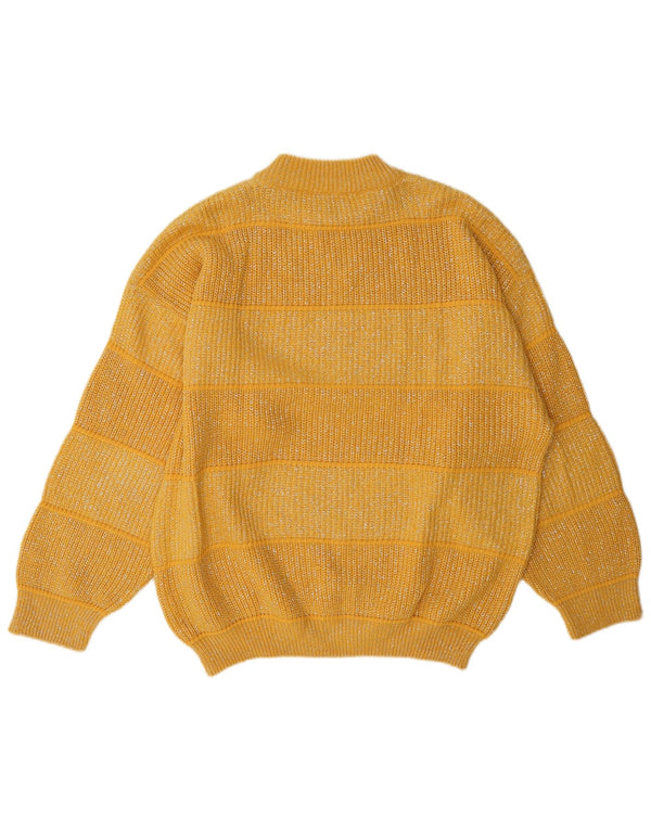 C & A Rollkragenpullover für Damen, EU 44, XL, gelb gestreift, Acryl