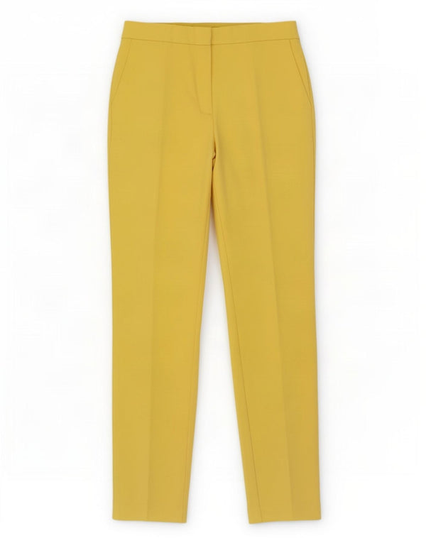 Zara Womens Slim Chino Trousers Medium W28 L27 Yellow