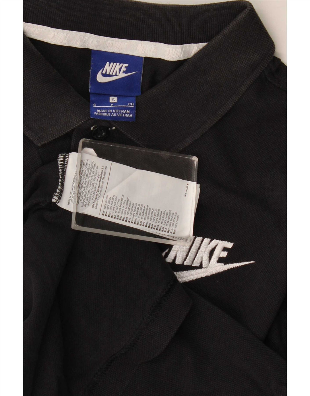 Męska koszulka polo Nike, mała, czarna, bawełniana