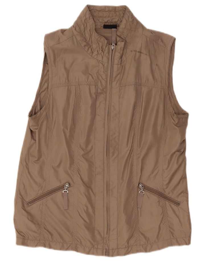 LAURA TORELLI Womens Classic Gilet EU 40 Medium Beige