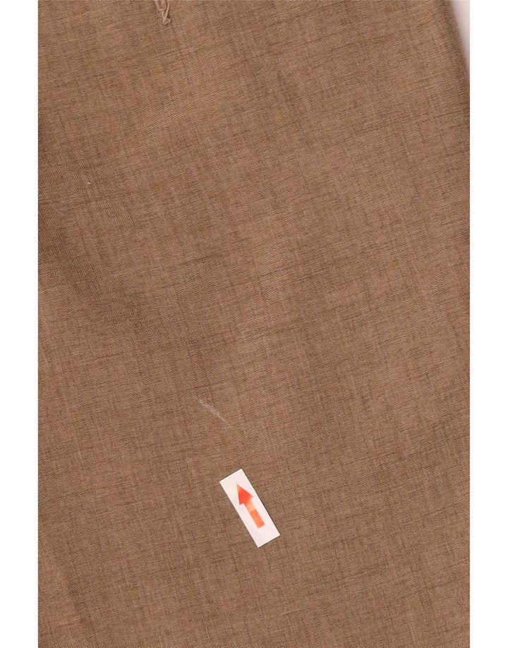 MARKS & SPENCER Mens Straight Suit Trousers W38 L31 Beige Polyester