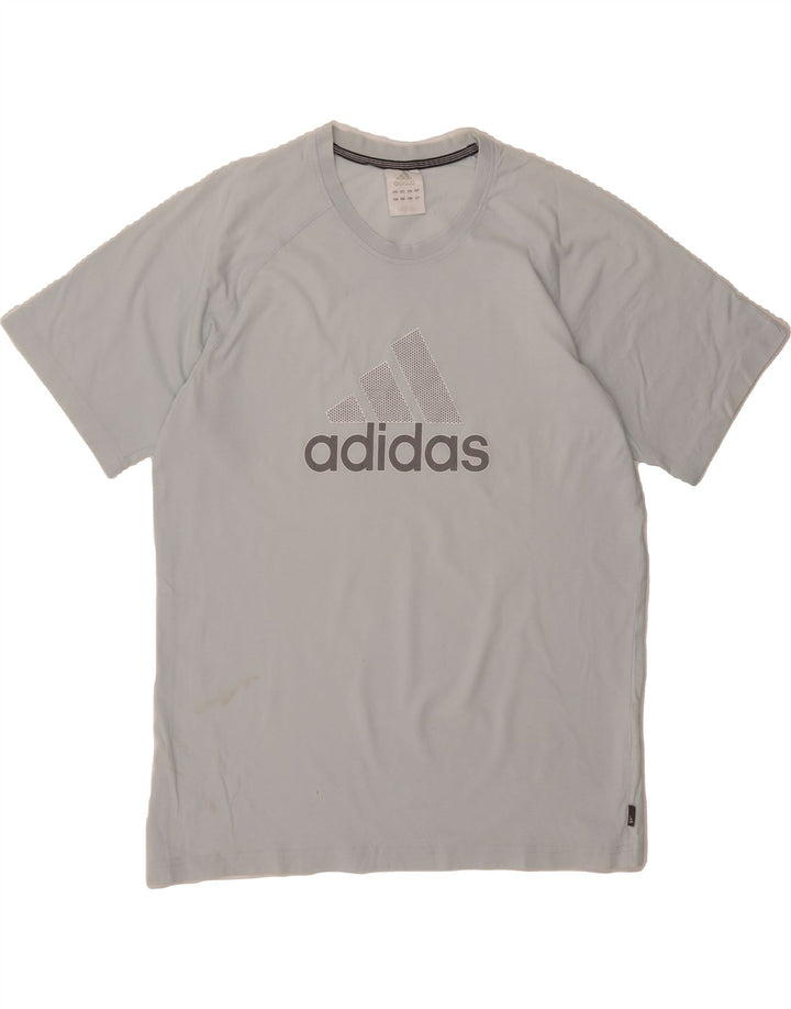 ADIDAS Mens Graphic T-Shirt Top Large Blue Vintage Adidas and Second-Hand Adidas from Messina Hembry 