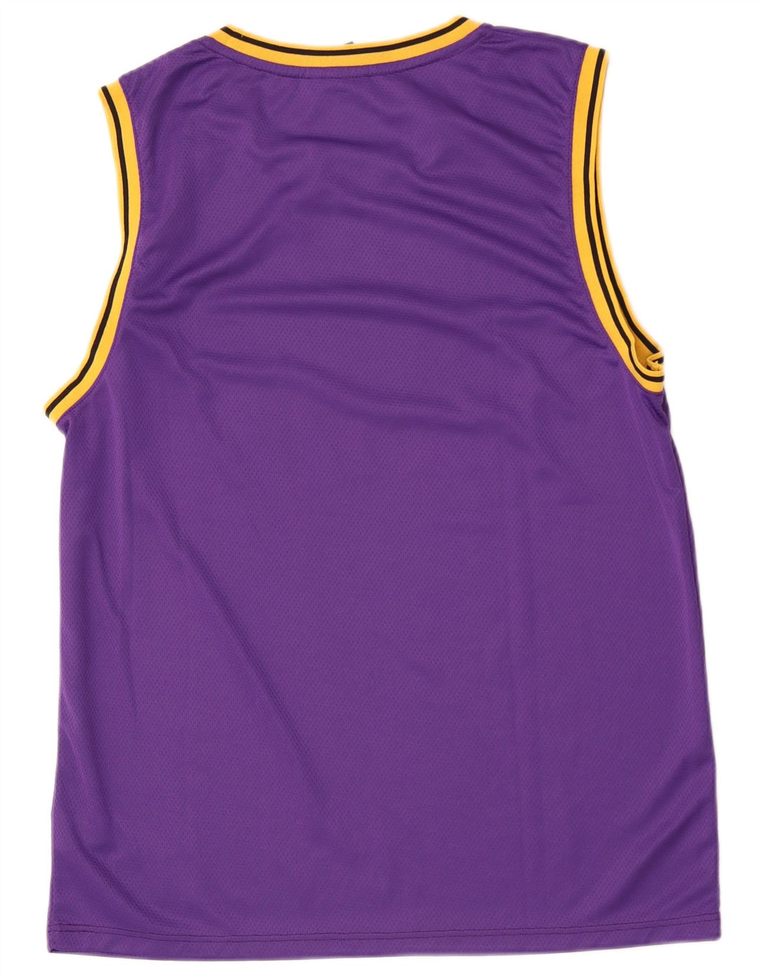STARTER Mens Graphic Vest Top Large Purple Colourblock Polyester