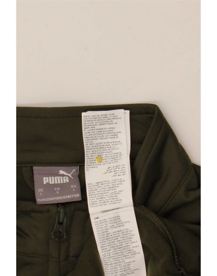 Puma Mens Tracksuit Top Jaqueta Grande Poliéster Cáqui
