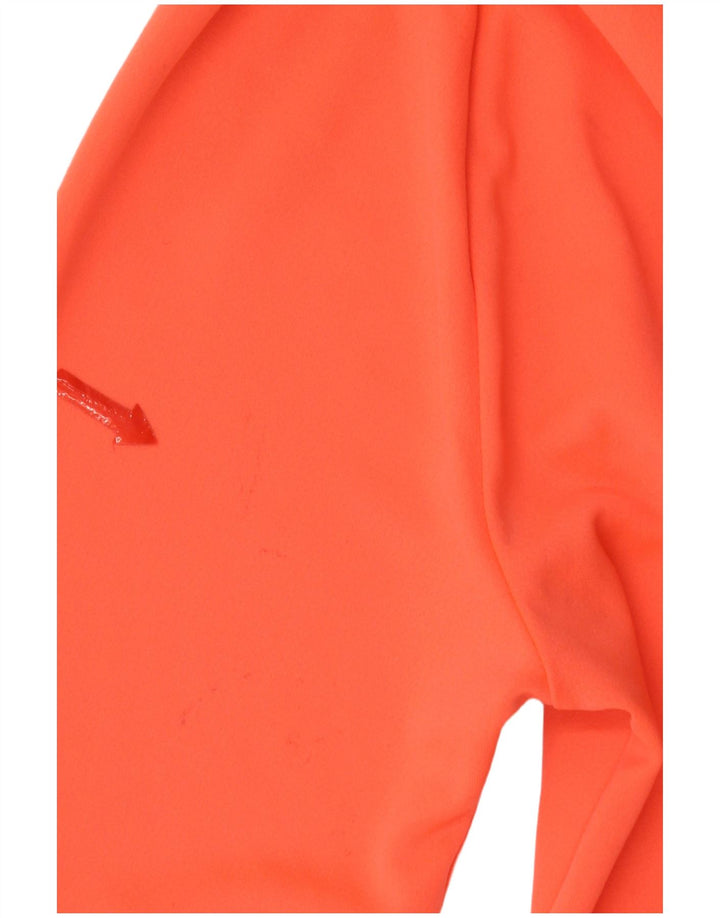 Nike Womens Dri Fit Graphic Pullover Tracksuit Top UK 10 Small Orange