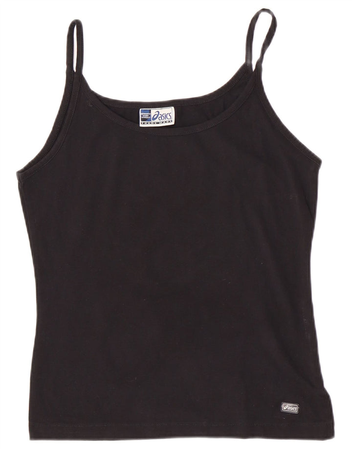 Asics Girls Regular Cami Top 13-14 Years Large Black Cotton