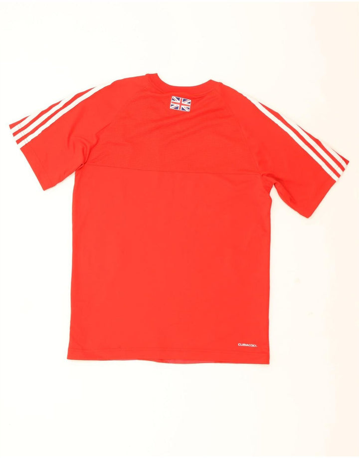 ADIDAS Mens Team GB Graphic T-Shirt Top Small Red Polyester