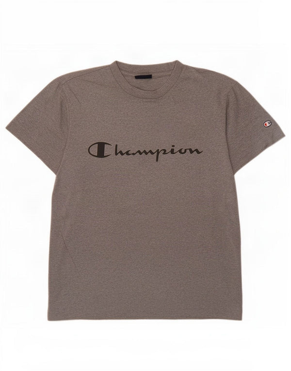 Champion Camiseta Gráfica para Hombre Top Small Gris Algodón