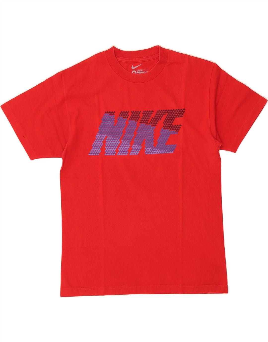 NIKE Mens Loose Fit Graphic T-Shirt Top Medium Red Cotton Vintage Nike and Second-Hand Nike from Messina Hembry 