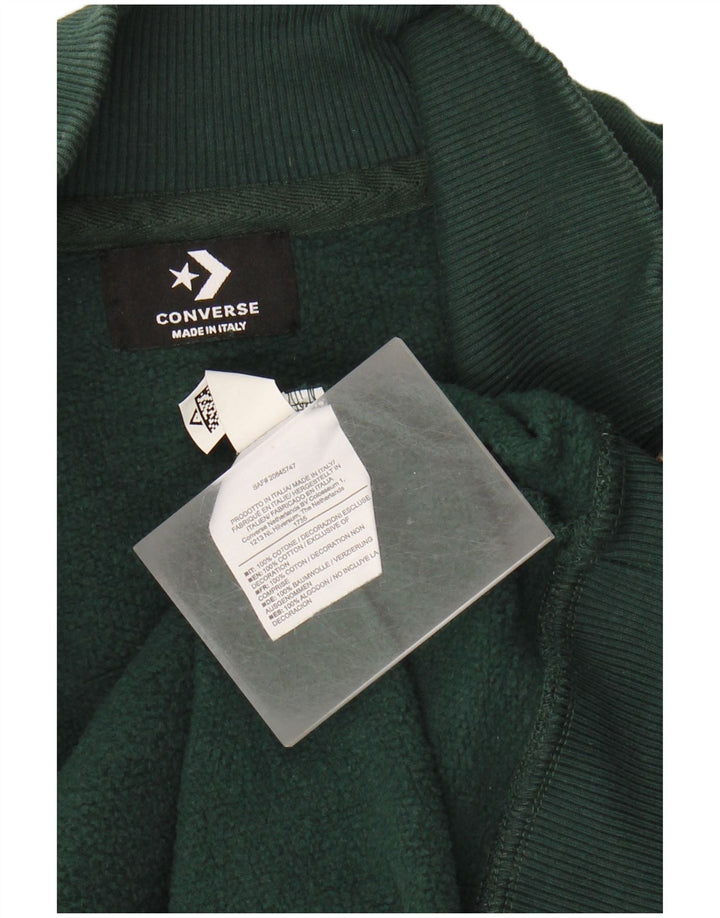 Converse Mens Tracksuit Top Jacket Medium Green Cotton