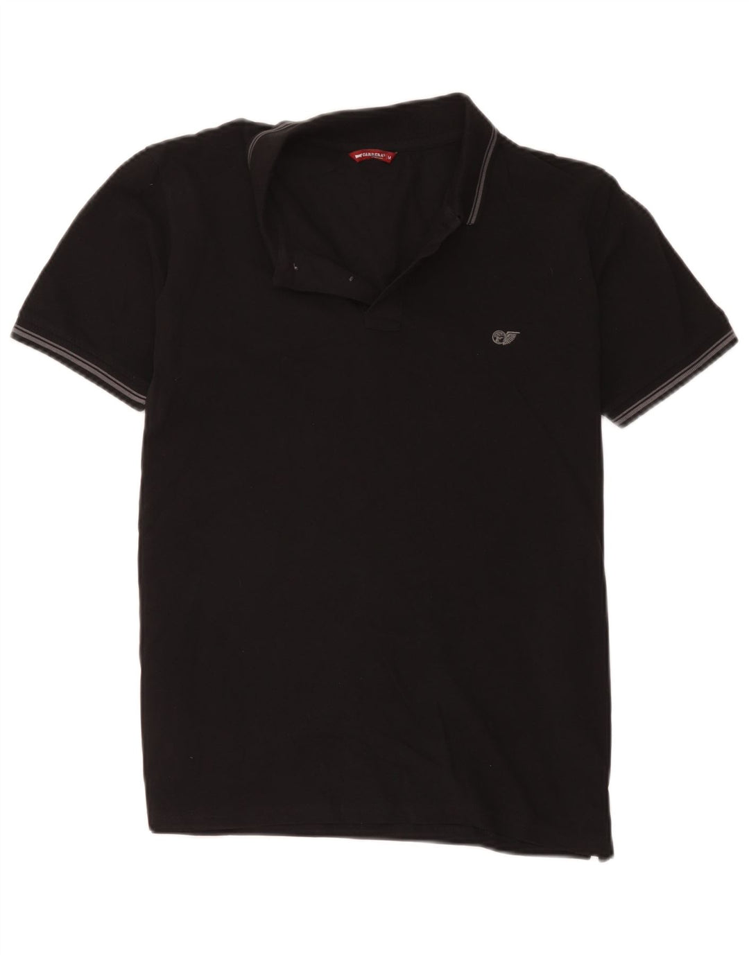 Carrera Mens Polo Shirt Medium Black Cotton