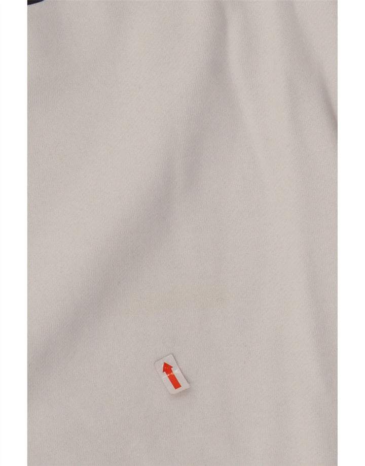 ELLESSE Womens Oversized Graphic Sweatshirt Jumper UK 8 Small White