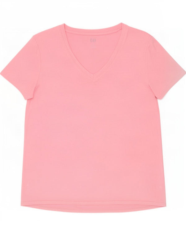Gap Camiseta para mujer Top UK 10 Small Pink Rayon