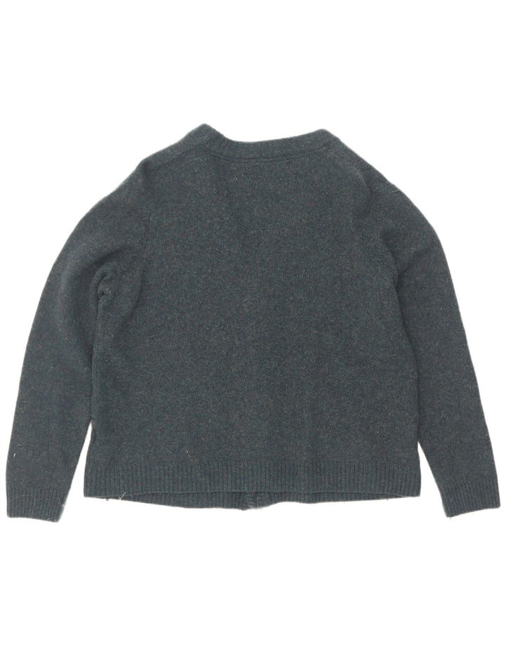 Marks & Spencer Mens Cardigan Sweater 2XL Blue Wool