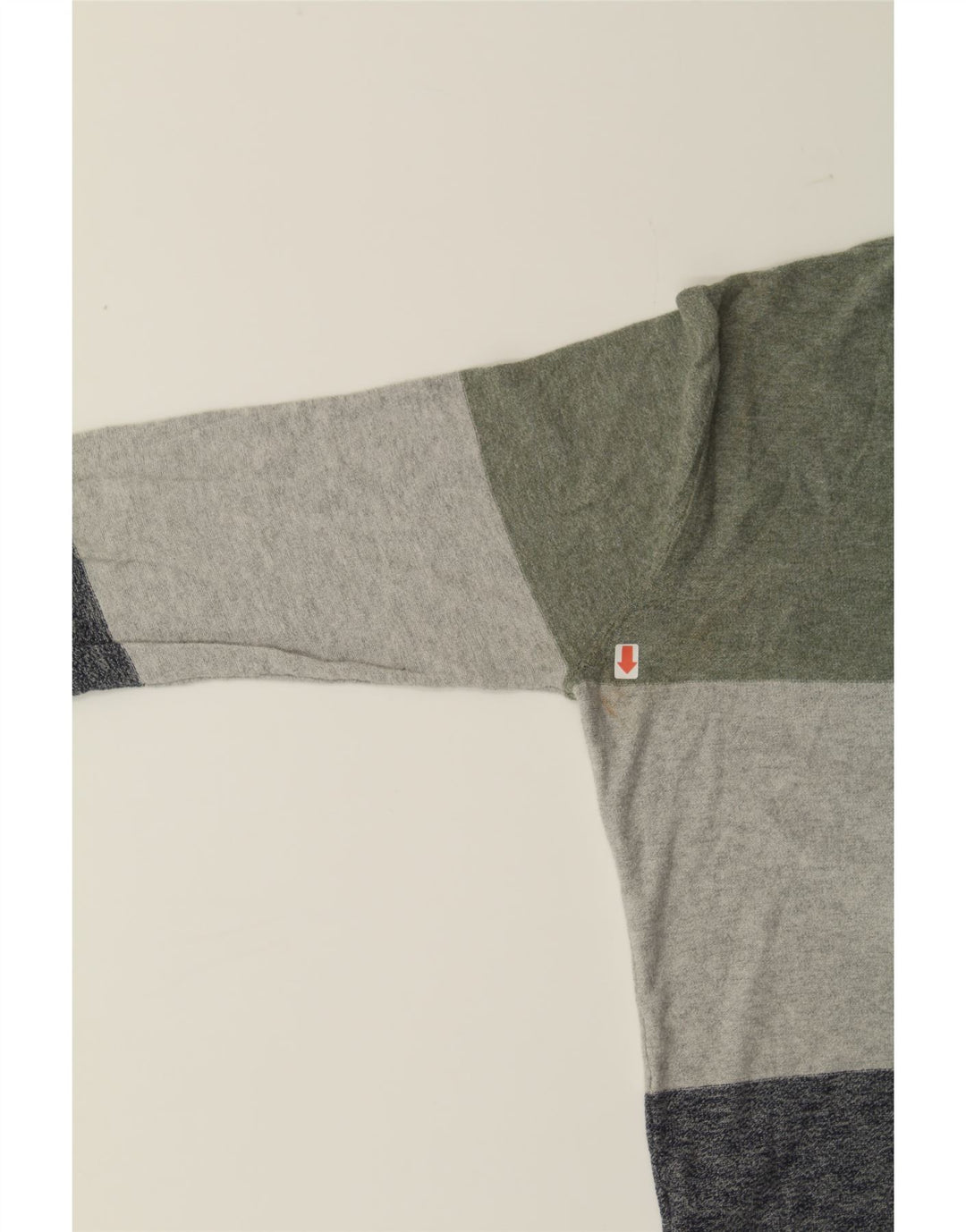 JACK & JONES Mens Top Long Sleeve Large Multicoloured Colourblock Cotton Vintage Jack & Jones and Second-Hand Jack & Jones from Messina Hembry 