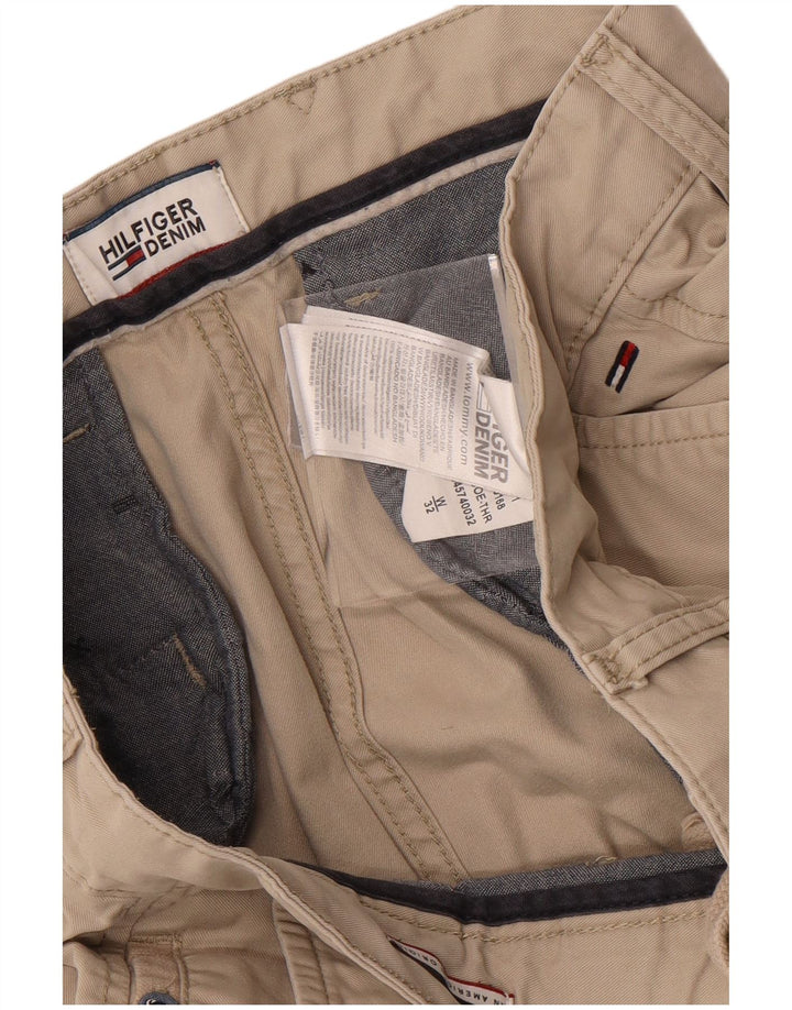 Pantaloncini cargo da uomo Tommy Hilfiger W32 cotone beige medio