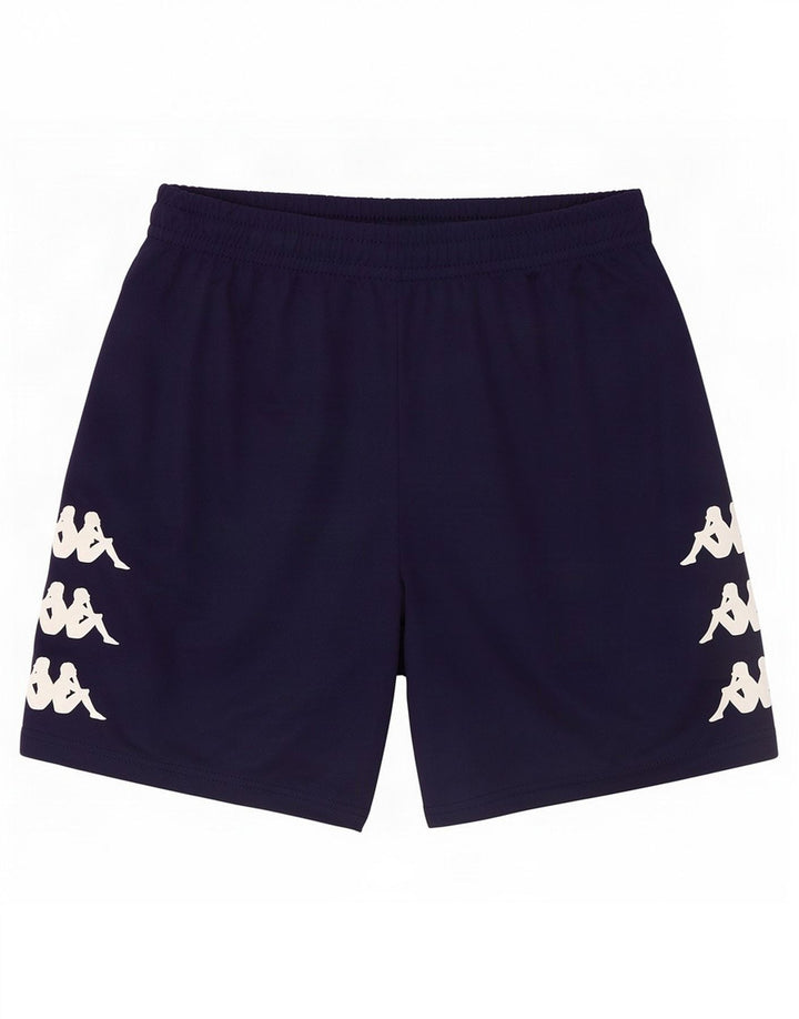 Kappa Short de Sport Graphique Homme Bleu Marine Moyen Polyester