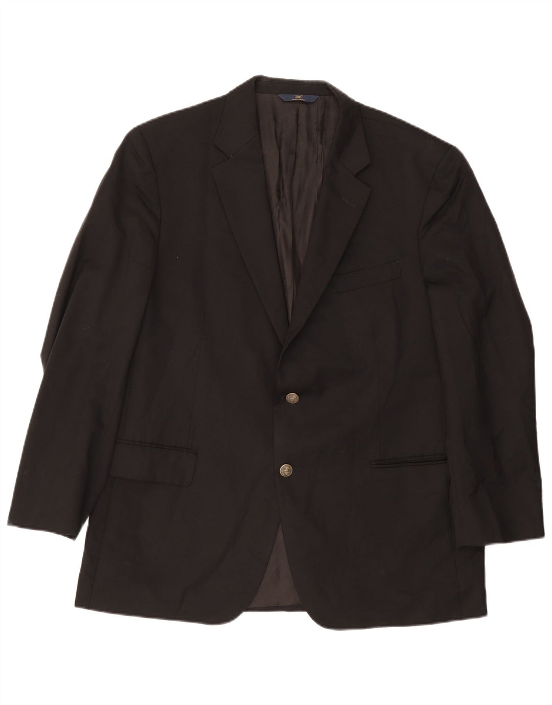 Brooks Brothers Veste blazer à 2 boutons pour homme UK 44 2XL Noir Laine Classique