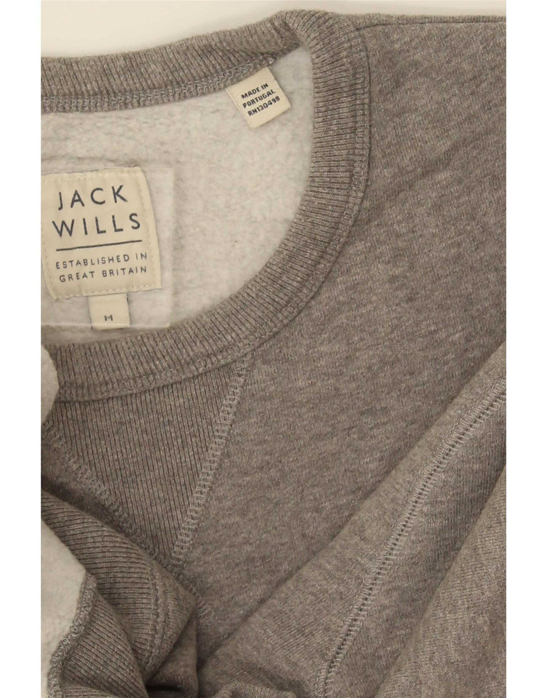 Jack Wills Sweat-Shirt Homme Gris Moyen Coton