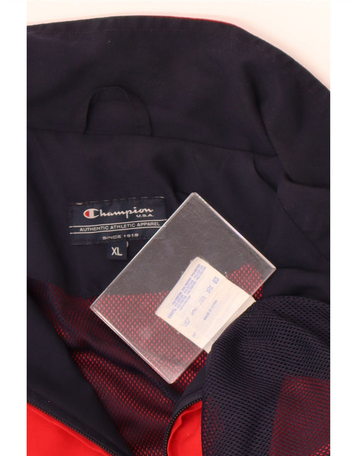Champion Træningsdragt til mænd Topjakke XL Rød Colourblock Polyester