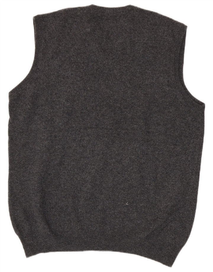 Brooksfield Mens Slim Fit Vest Tank Top IT 3XL Grey Wool