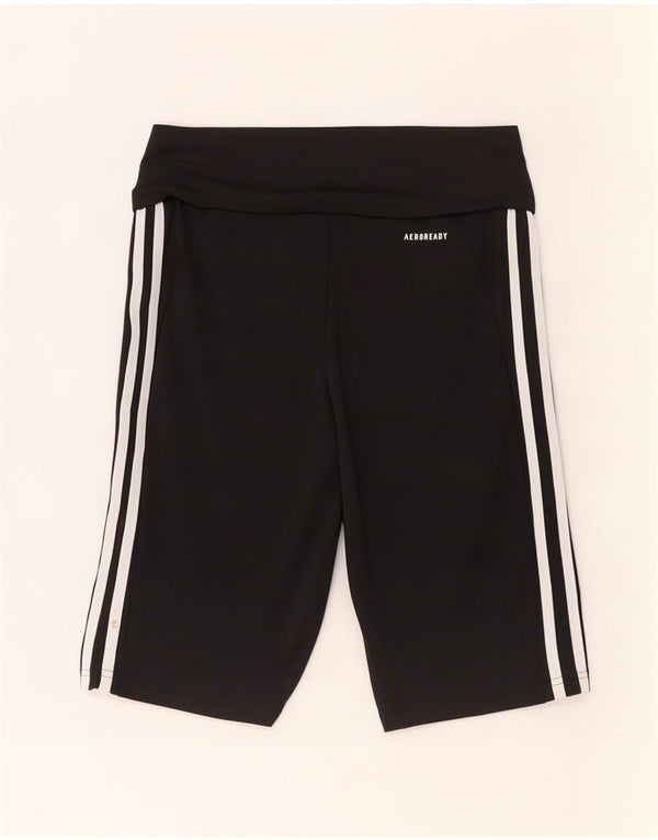 Adidas Damen Aeroready Sport Shorts UK 12/14 Medium Schwarz Polyester