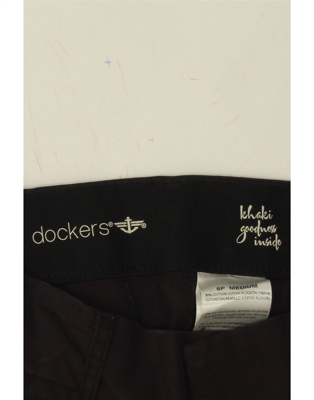 DOCKERS Womens Bootcut Casual Trousers US 6 Medium W30 L29 Black Cotton Vintage Dockers and Second-Hand Dockers from Messina Hembry 