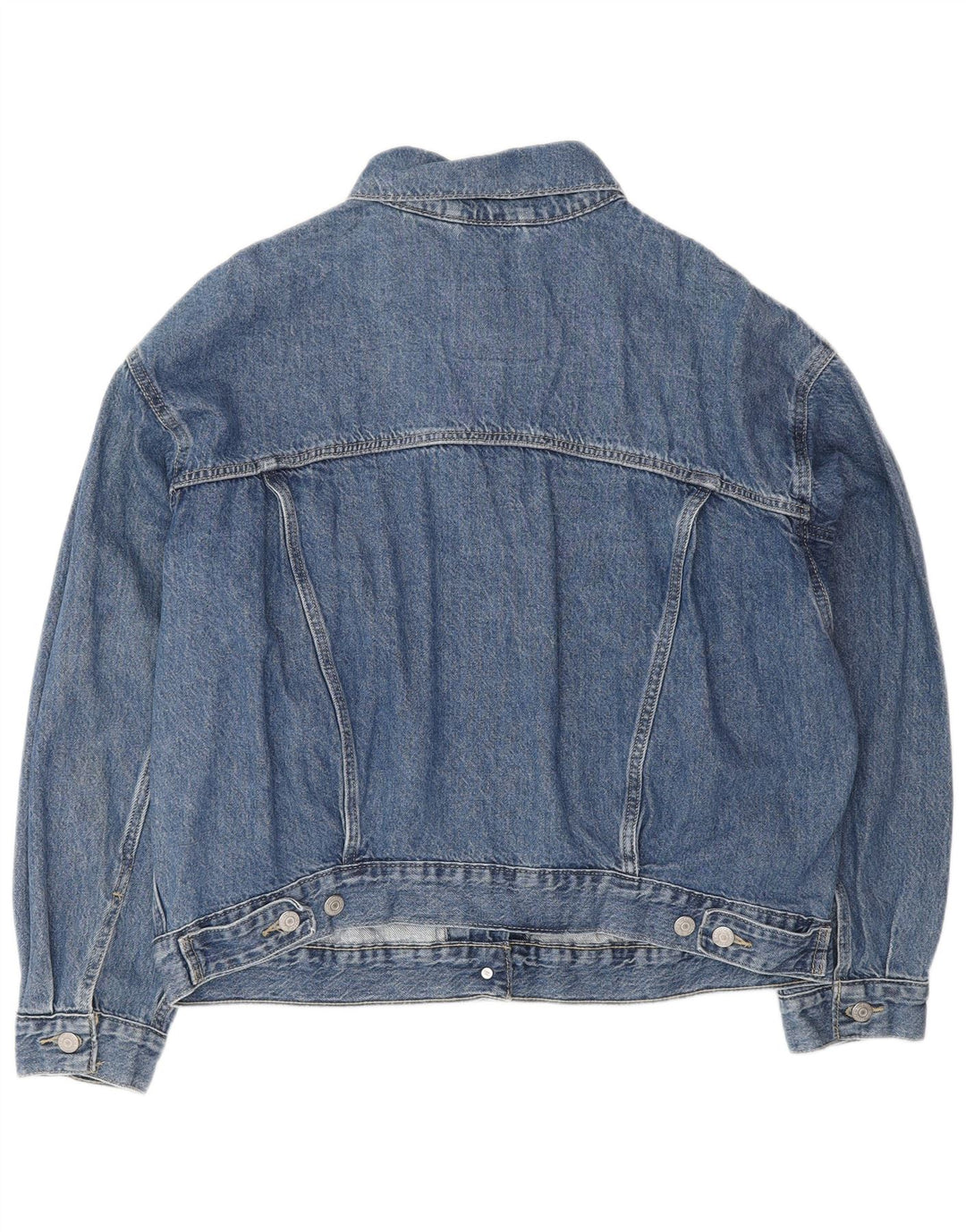 LEVI'S Womens Denim Jacket UK 16 Large Blue Cotton