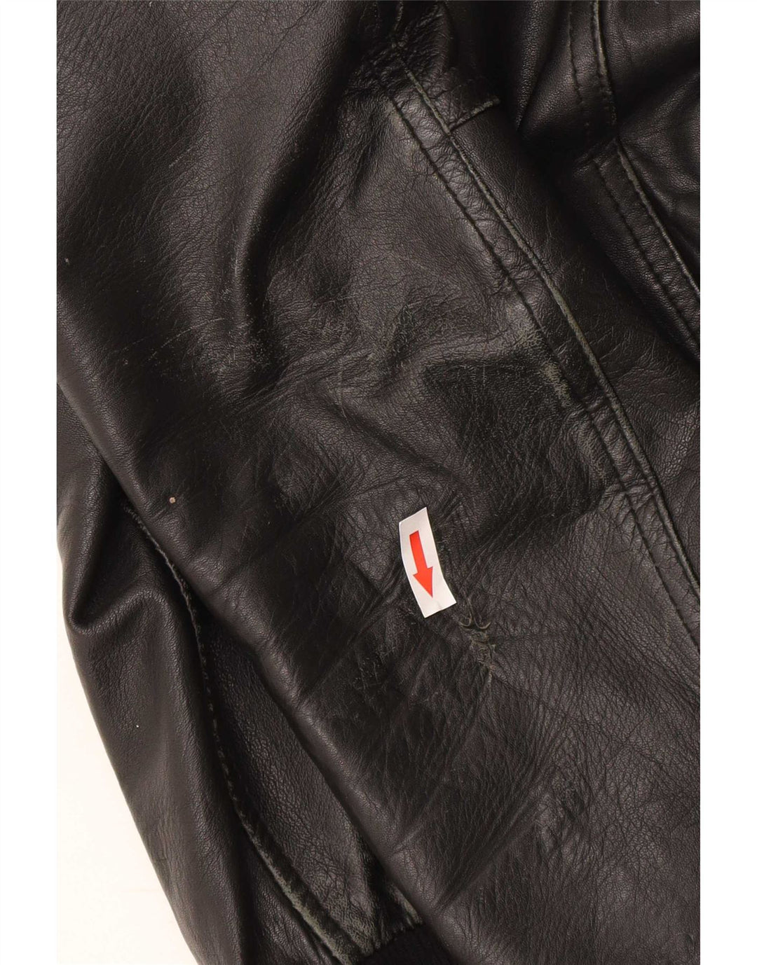 Kikc Chaqueta de cuero para hombre UK 38 Medium Black
