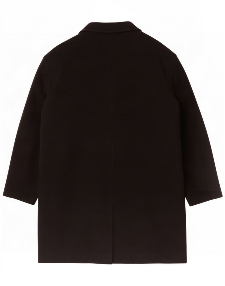 CLASSIC Herrenmantel IT 56 3XL Schwarze Wolle