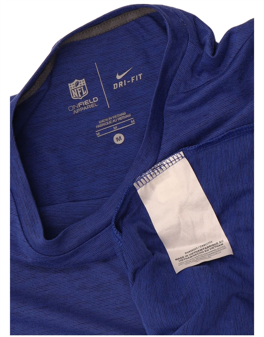 NIKE Mens Graphic T-Shirt Top Medium Blue Polyester