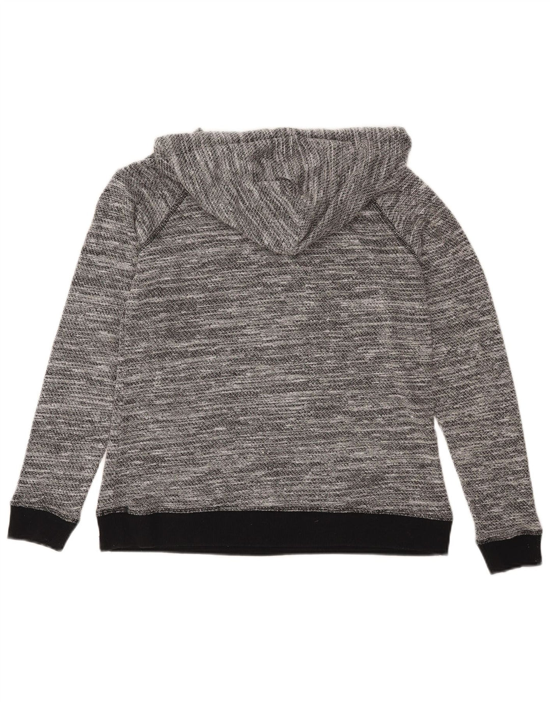 Animal Womens Oversized Hoodie Jumper UK 10 Small Grey Flecked Polyester