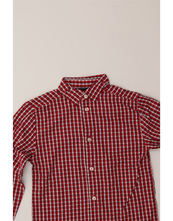 NAUTICA Boys Flannel Shirt 6-7 Years Red Check Cotton Vintage Nautica and Second-Hand Nautica from Messina Hembry 