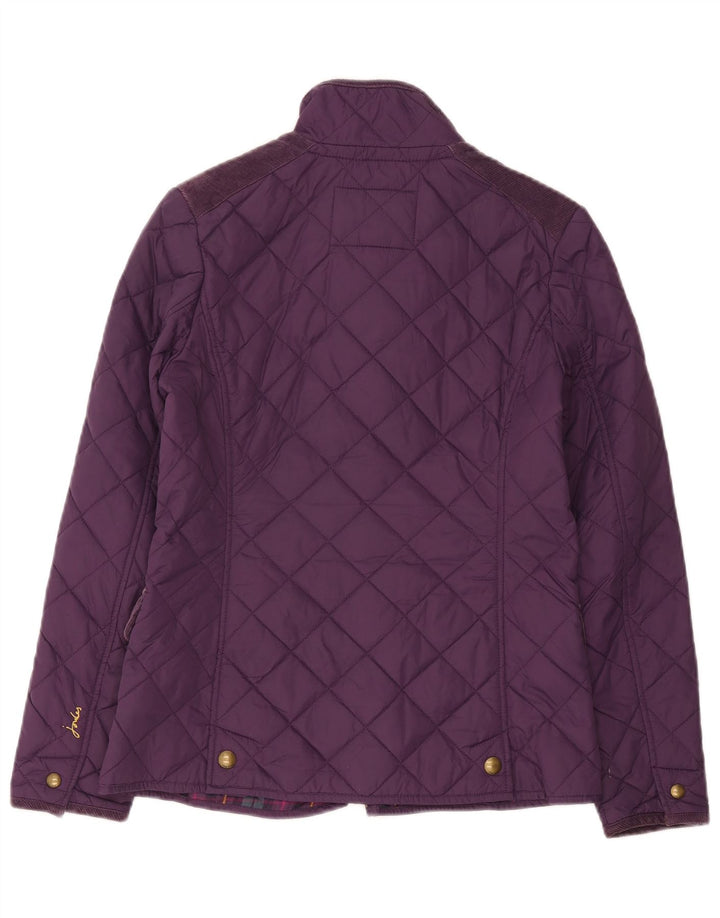 Joules Veste matelassée pour femme UK 10 Small Violet Polyester