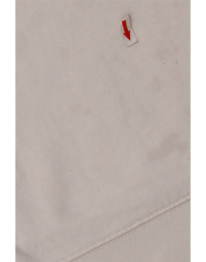 Levi's Mens Graphic Hoodie Jumper Large White Cotton