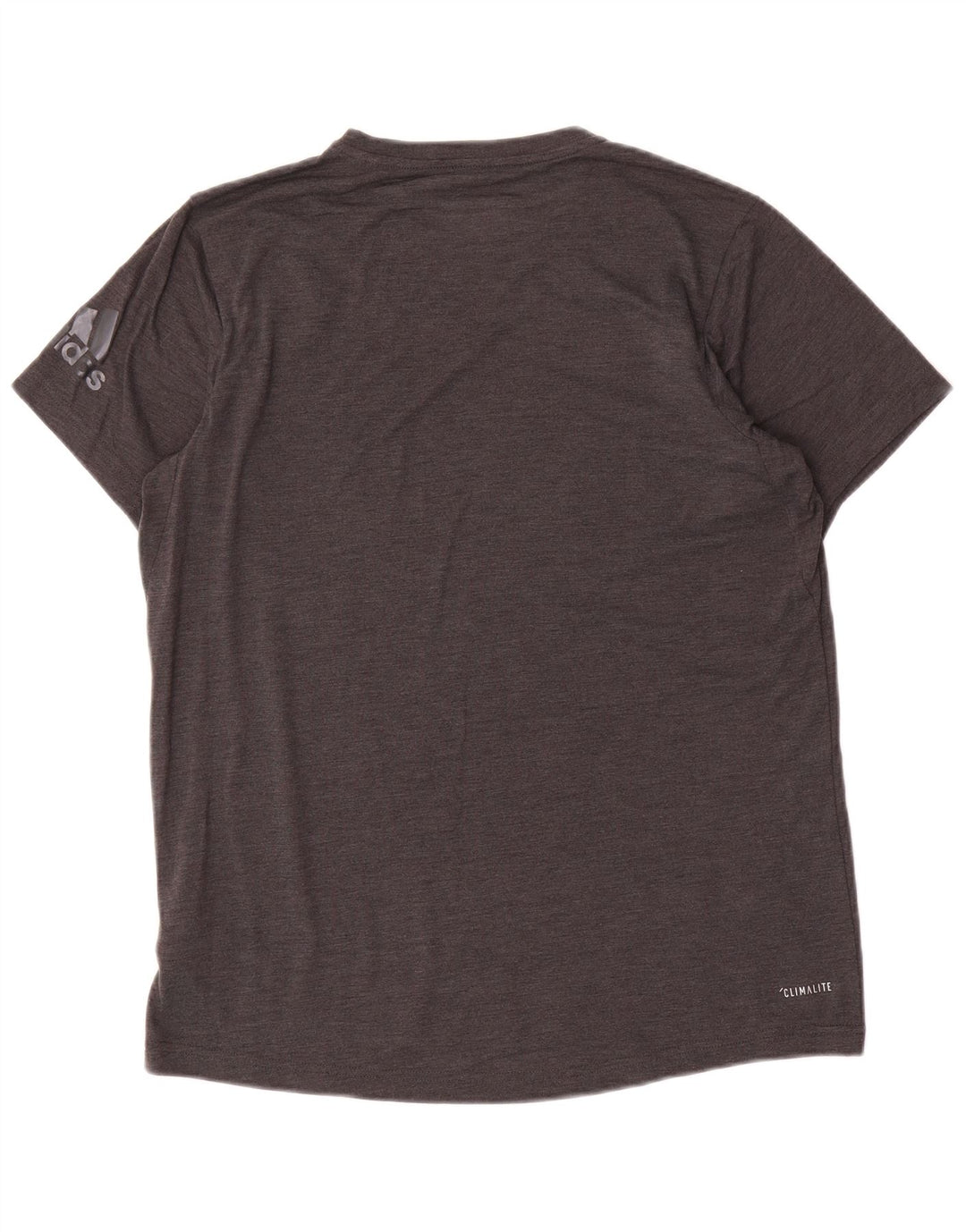 Adidas Mens Climalite Graphic Camiseta Top Cinza Médio Poliéster