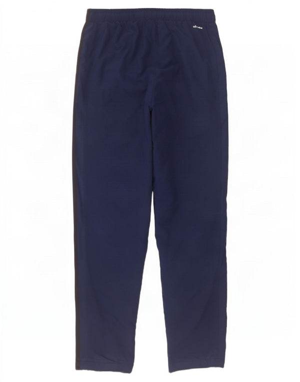 Pantaloni da tuta Adidas Climalite da uomo di grandi dimensioni in poliestere blu navy