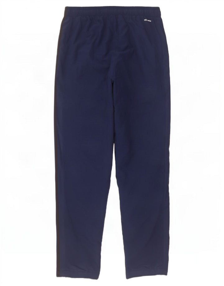 Pantaloni da tuta Adidas Climalite da uomo di grandi dimensioni in poliestere blu navy