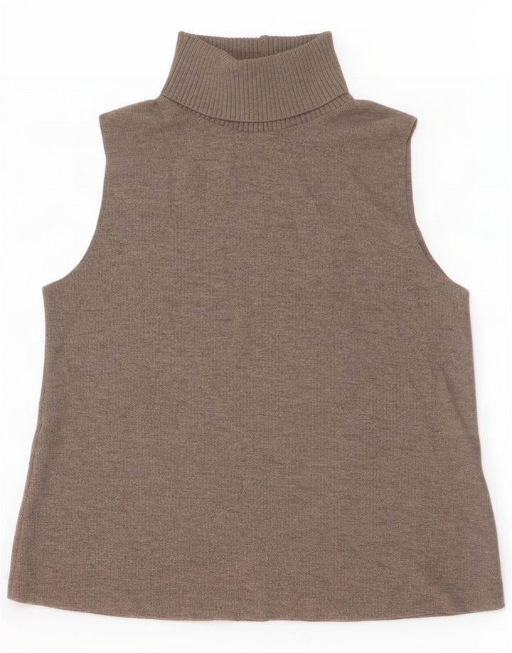 Zara Damen Weste Tank Top UK 16 Large Grau
