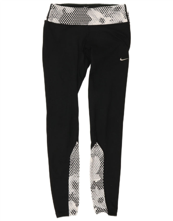 Nike Legging de course pour femme XS W25 L30 Noir Colorblock Polyester