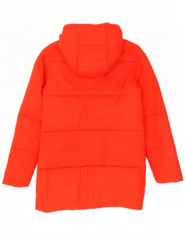 Nike Dame Oversized grafisk vendbar polstret frakke UK 10 Small Orange