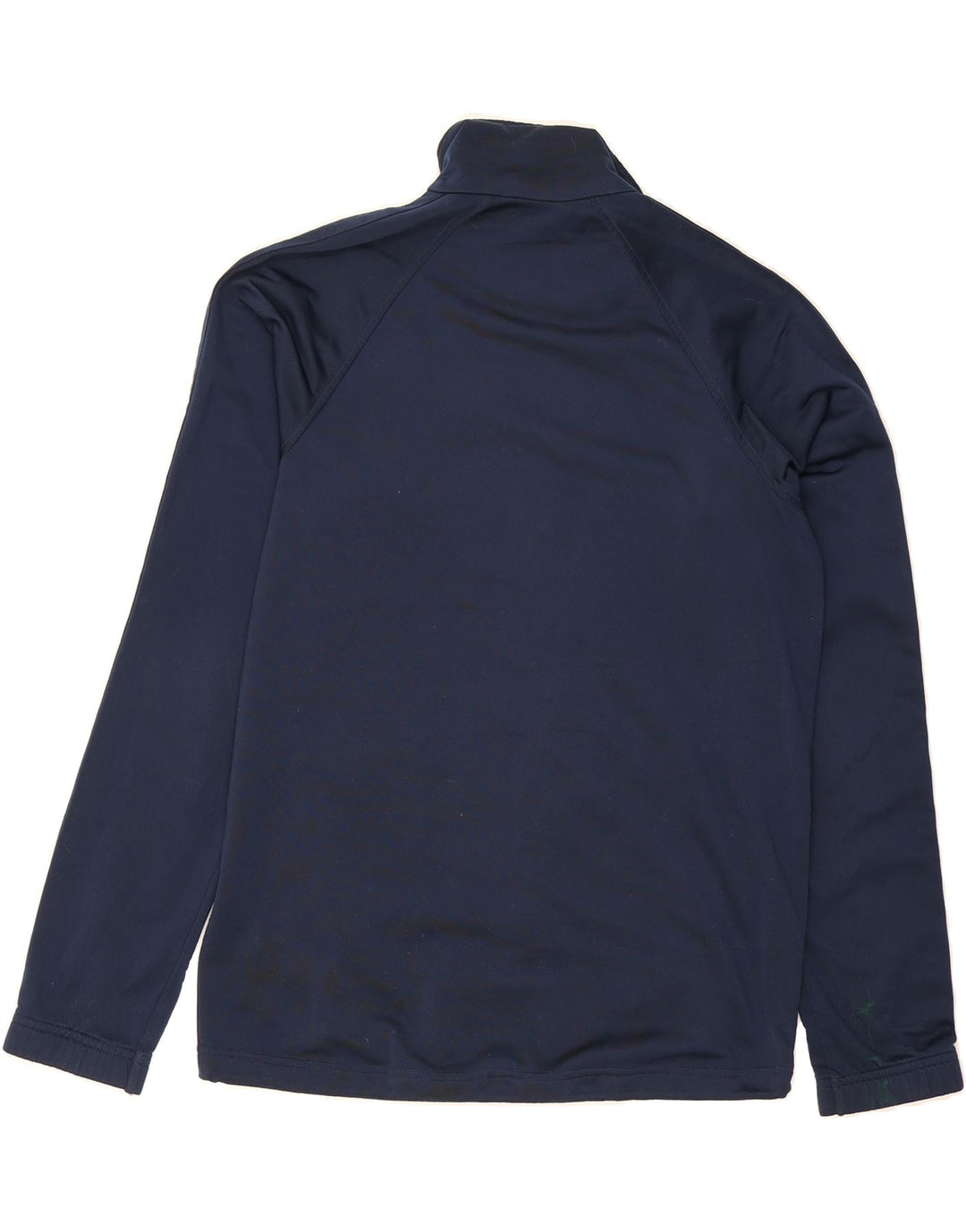 ASICS Mens Tracksuit Top Jacket Small Navy Blue Polyester Vintage Asics and Second-Hand Asics from Messina Hembry 