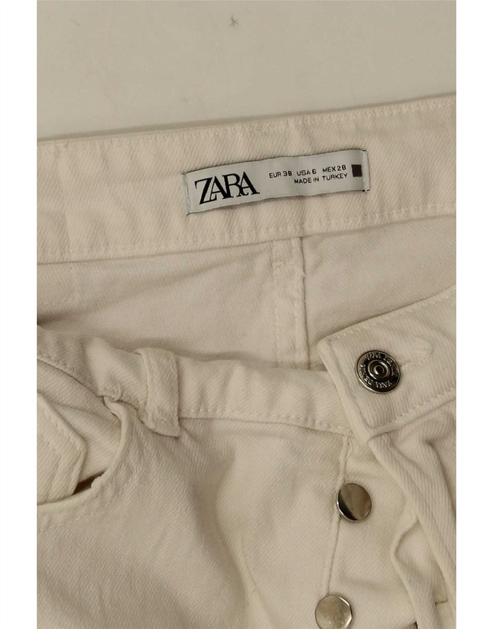 Zara Womens Straight Jeans EU 38 Small W28 L26 White