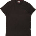 TOMMY HILFIGER Mens T-Shirt Top Large Black Cotton Vintage Tommy Hilfiger and Second-Hand Tommy Hilfiger from Messina Hembry 