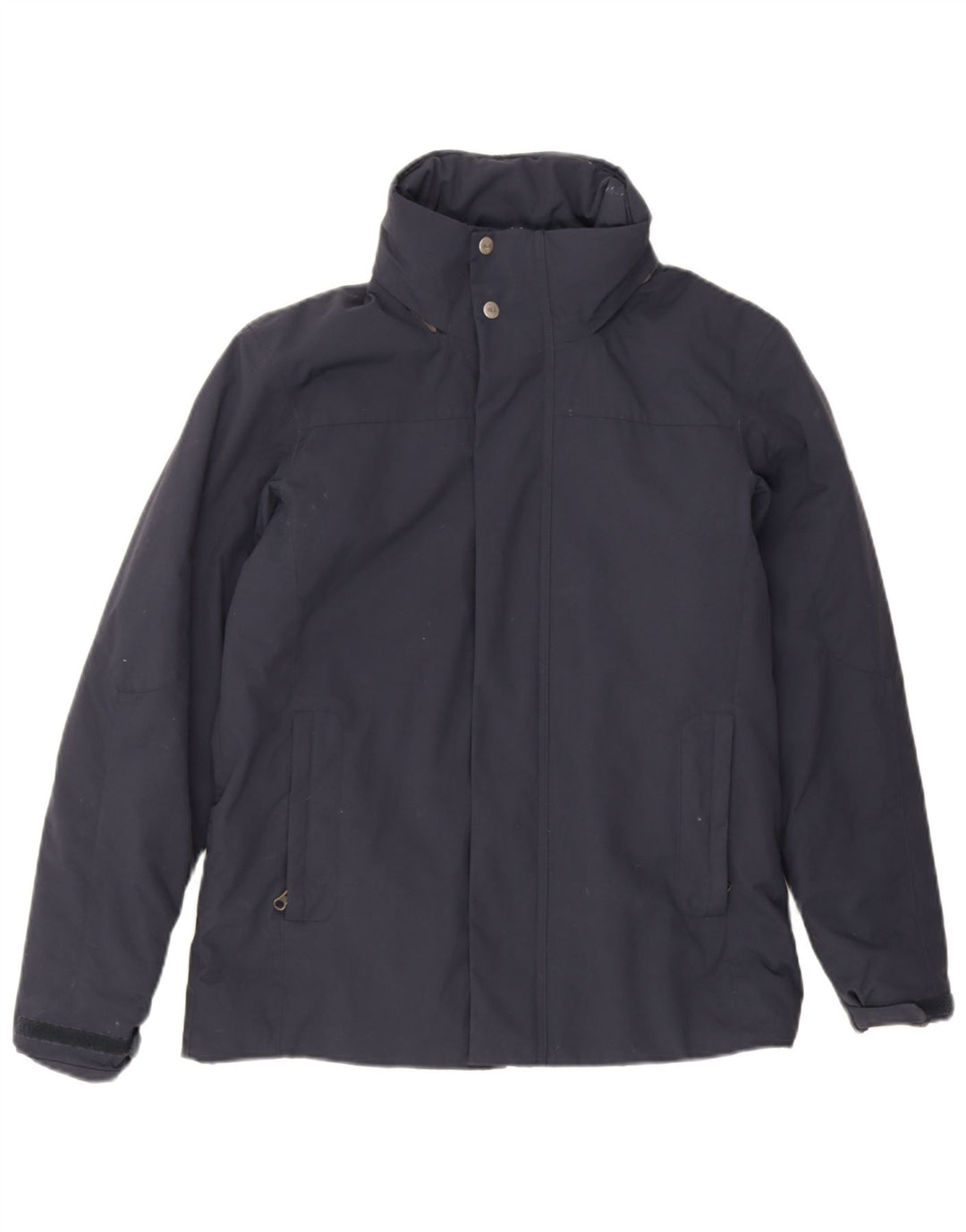 Slam Mens Hooded Windbreaker Jacket UK 36 Small Navy Blue Nylon