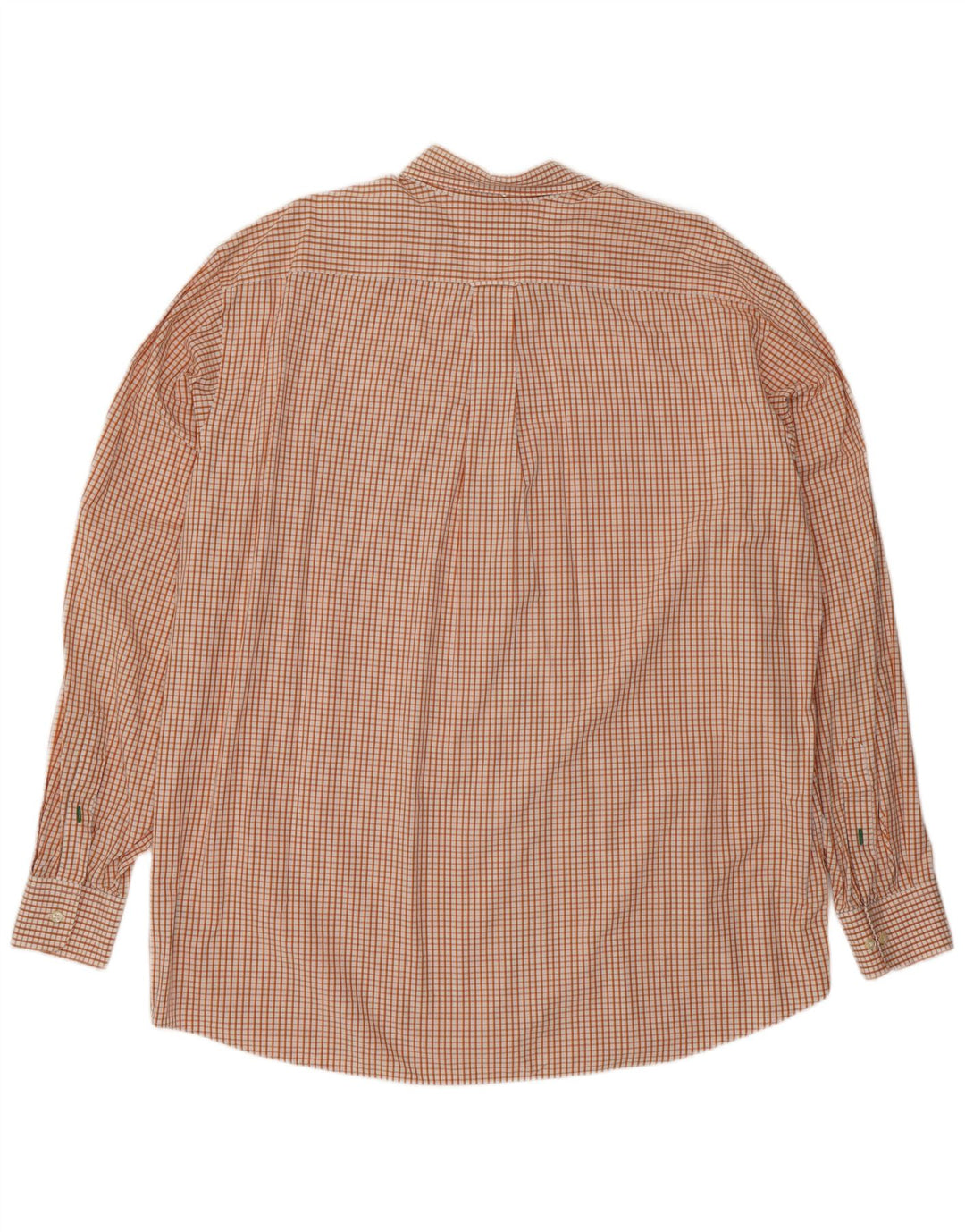 Tommy Hilfiger Mens Shirt Size 17 1/2 XL Orange Check