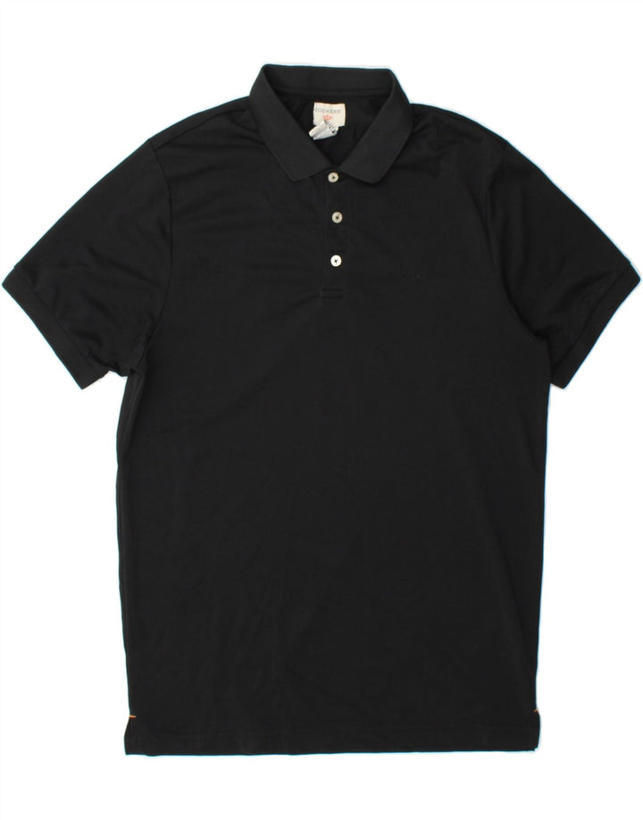 DOCKERS Mens Polo Shirt Large Black Polyester Vintage Dockers and Second-Hand Dockers from Messina Hembry 